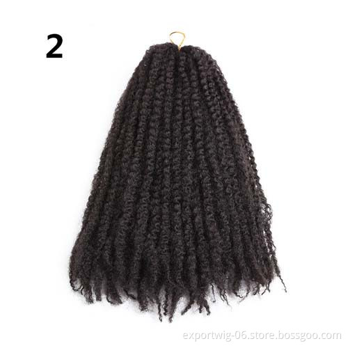 18'' Afro Kinky Twist Crochet Braids Hair Extension Synthetic Braiding Hair Crochet Braid Afro